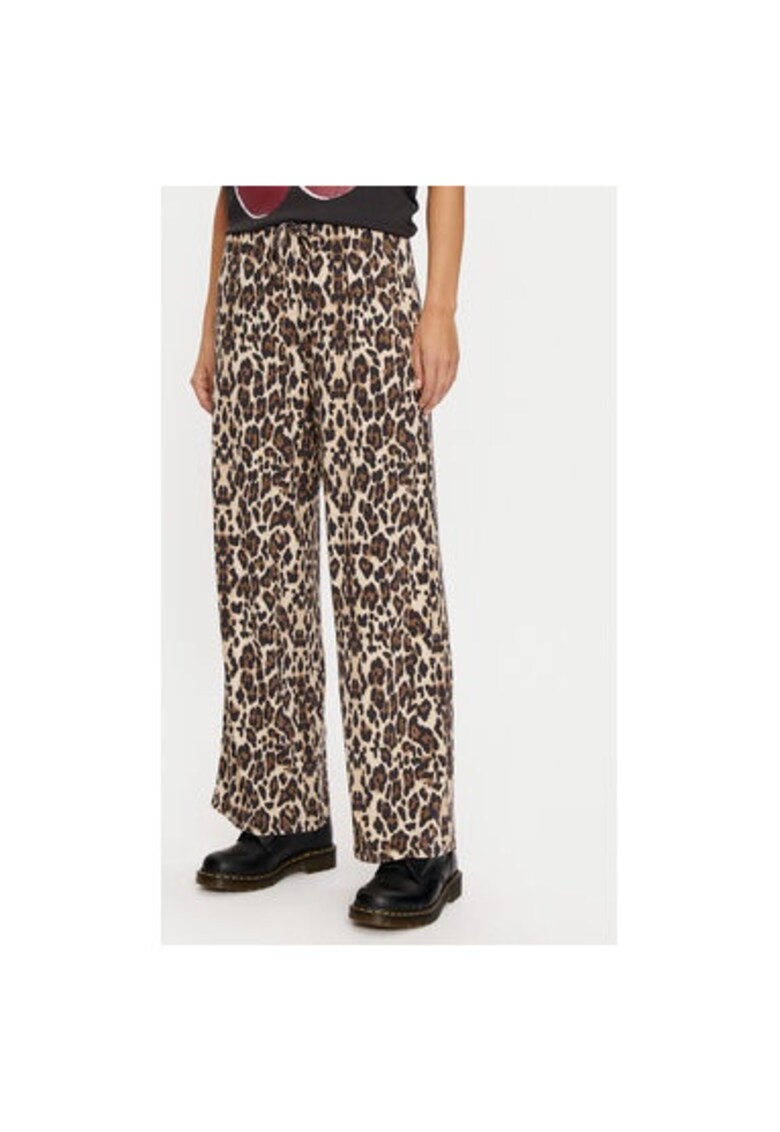 Pantaloni dama -  304883583 - Viscoza - Maro