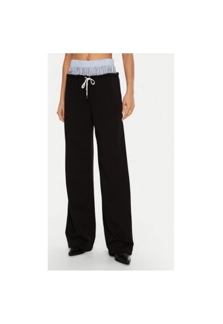 Pantaloni dama -  305013330 - Bumbac/Poliester - Negru