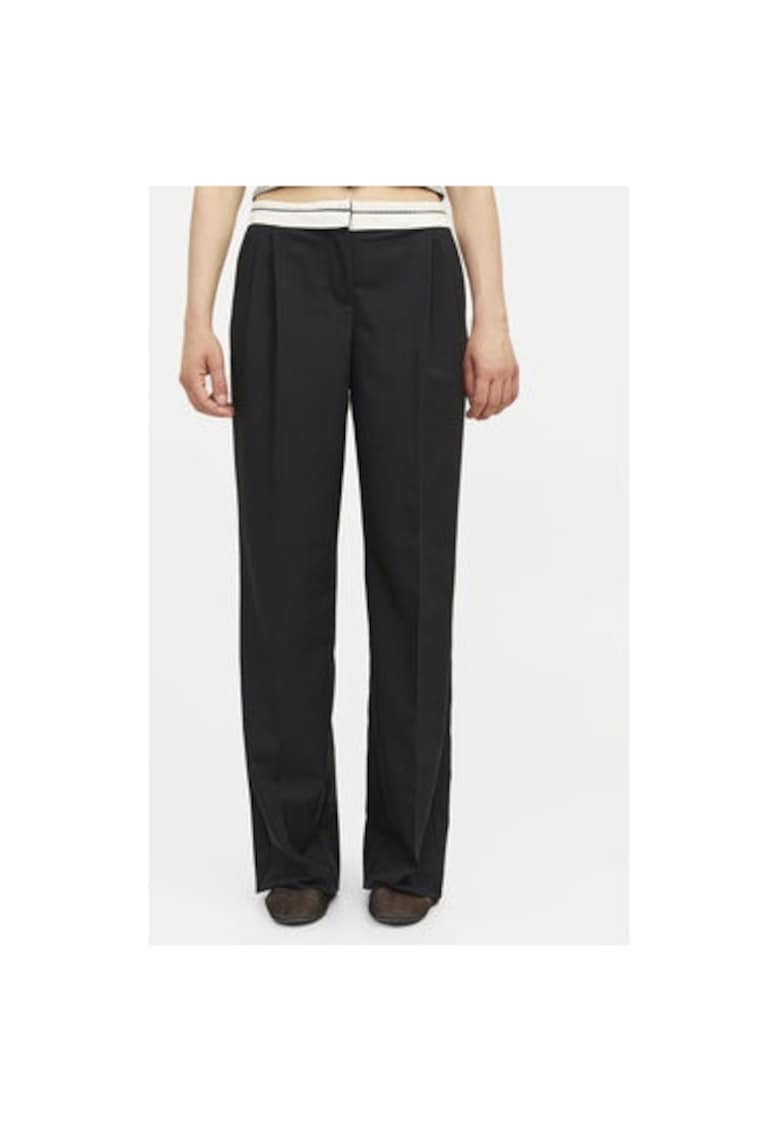 Pantaloni dama - 304511547 - Poliester/Viscoza - Negru - Negru