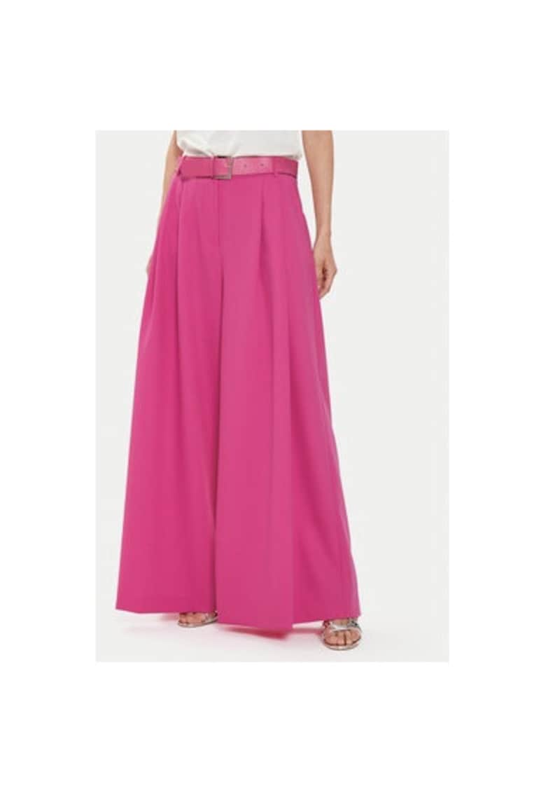 Pantaloni dama -  304281372 - Poliester/Viscoza - Roz Pantaloni dama -  304281372 - Poliester/Viscoza - Roz