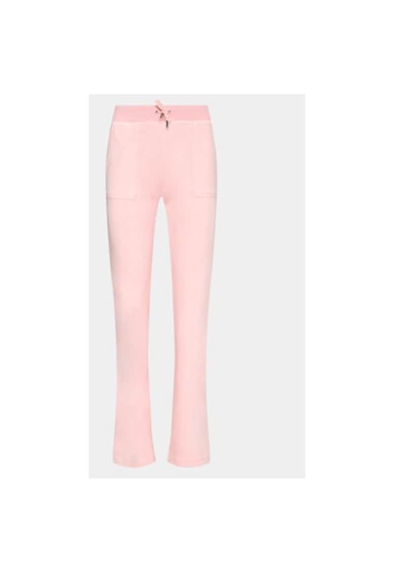 Pantaloni dama - 302370535 - Poliester - Roz - Roz