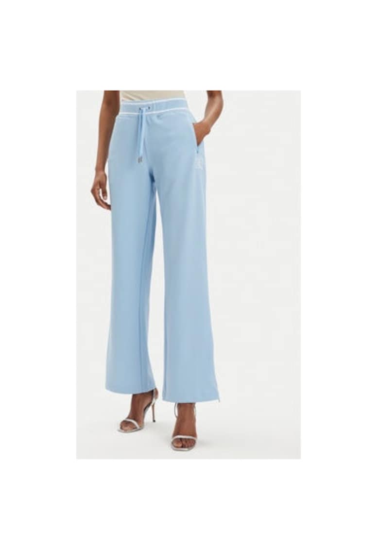 Pantaloni dama -  303896416 - Poliester - Albastru