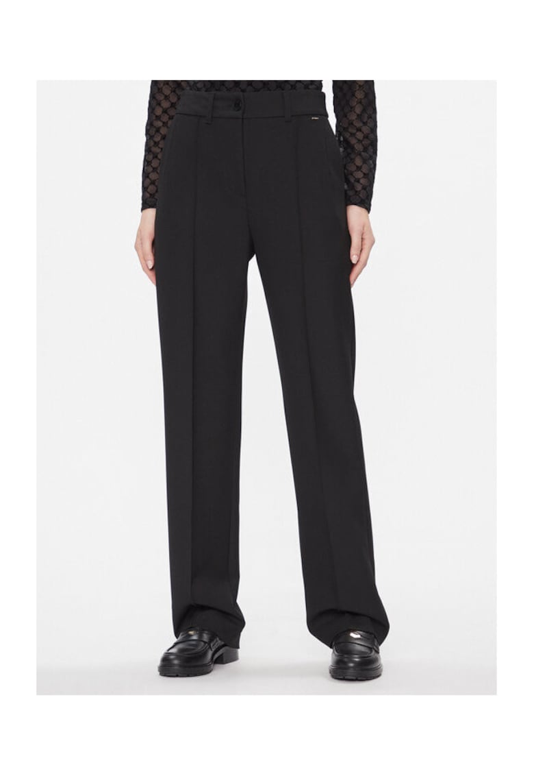 Pantaloni dama - 303683153 - Poliester/Viscoza - Negru - Negru