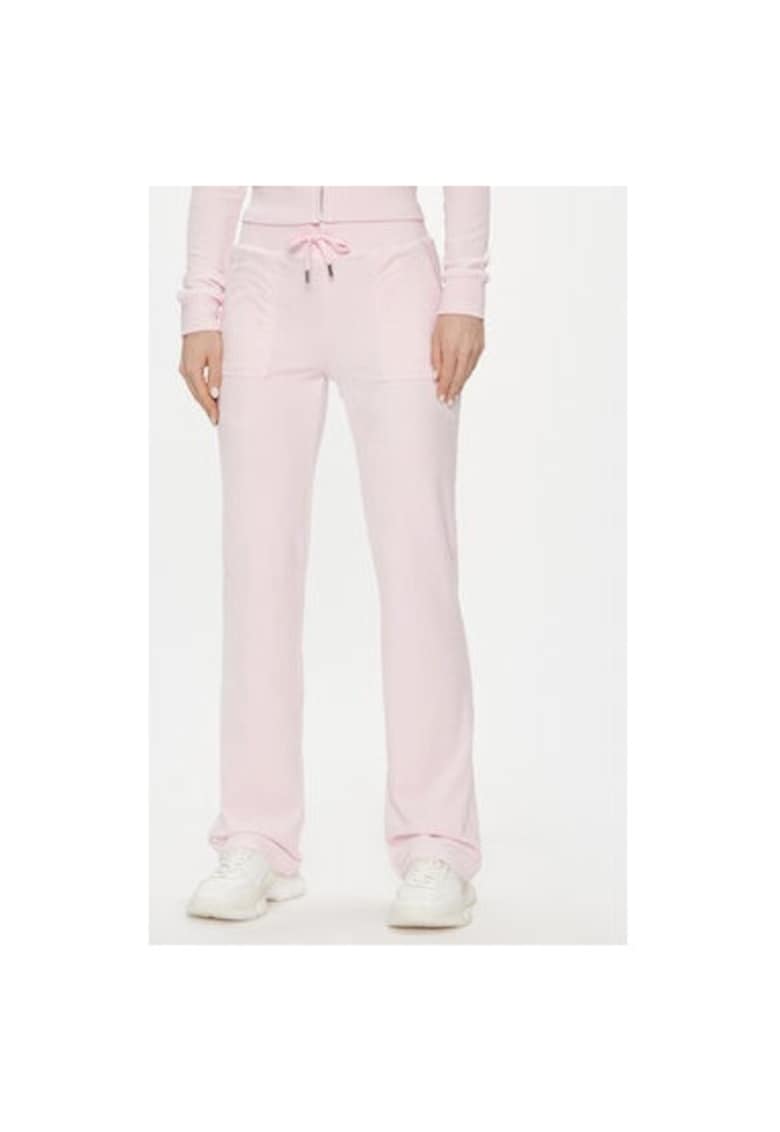 Pantaloni dama -  303896010 - Poliester - Roz