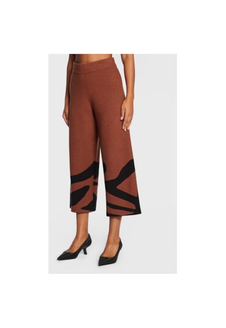 Pantaloni dama -  300747384 - Viscoza/Poliester - 2XL INTL - Maro