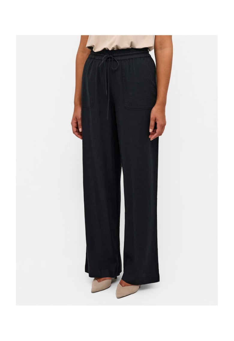Pantaloni dama - 303582203 - Viscoza/In - Negru - Negru