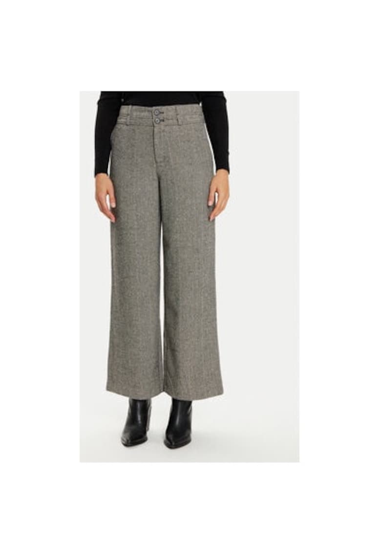 Pantaloni dama - 304176579 - Poliester - Bej - Bej