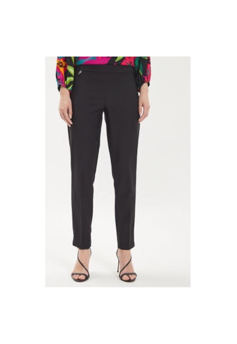 Pantaloni dama -  303838874 - Poliester -Negru