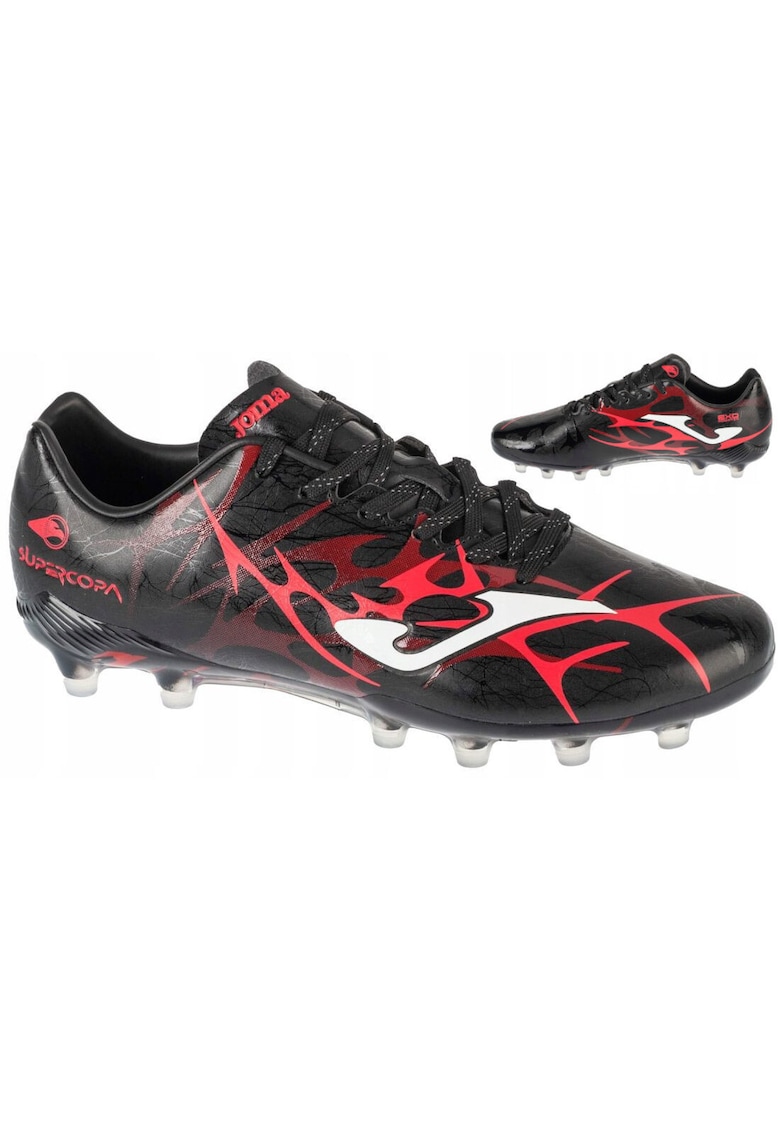 Joma Ghete fotbal - Super Copa 2531 FG SUPS2531FG - Negru - Rosu/Negru
