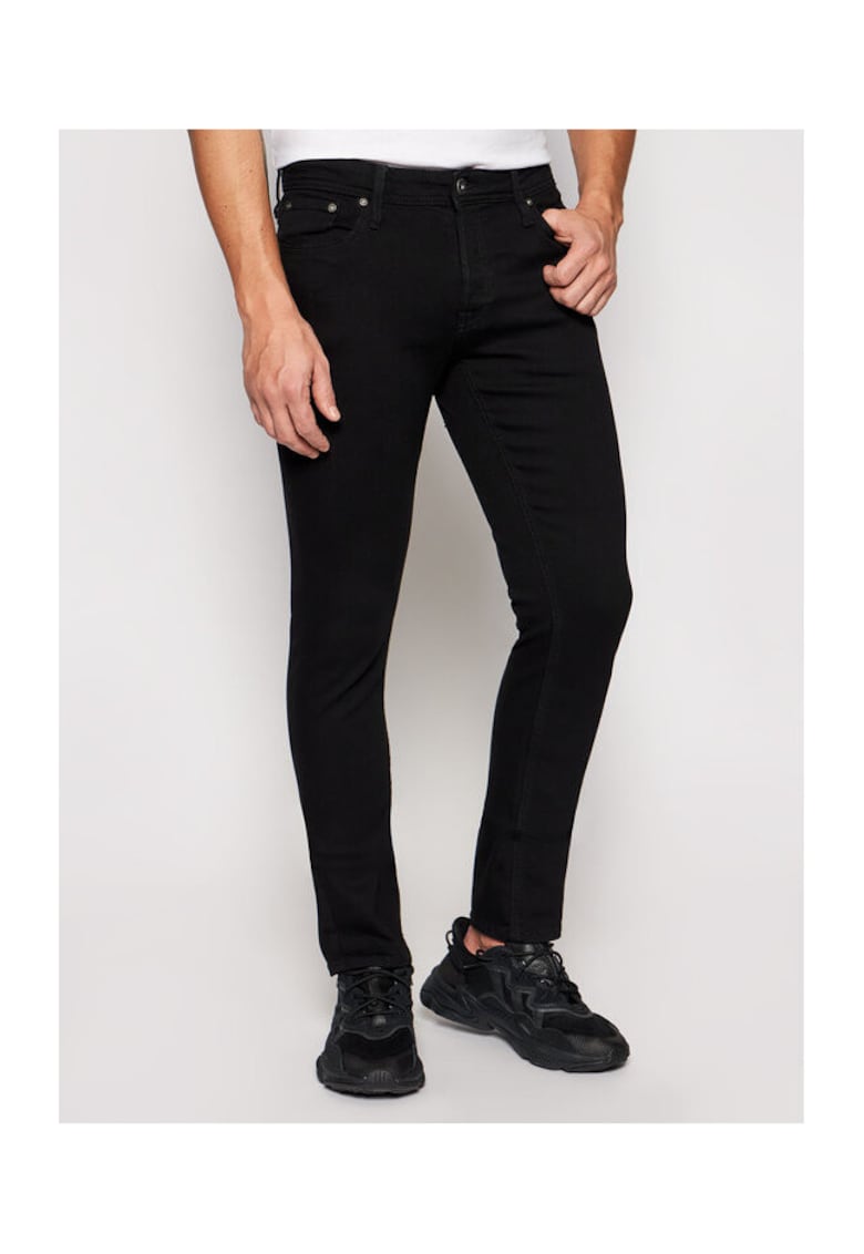 Blugi barbati - 208514576 - Bumbac/Poliester - Negru - Negru