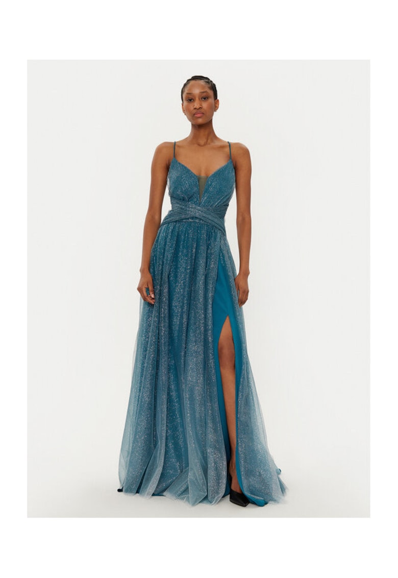 Rochie dama - 304449321 - Poliester - Albastru - Albastru