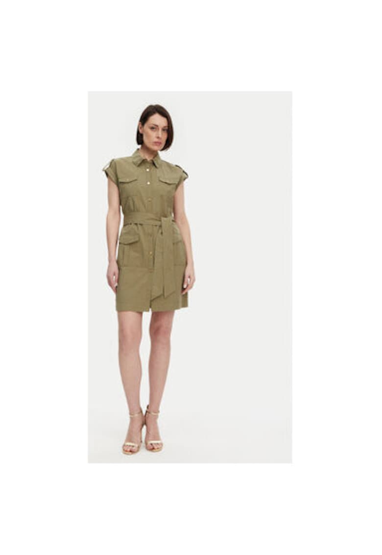 Rochie dama - 305244857 - Bumbac - Verde