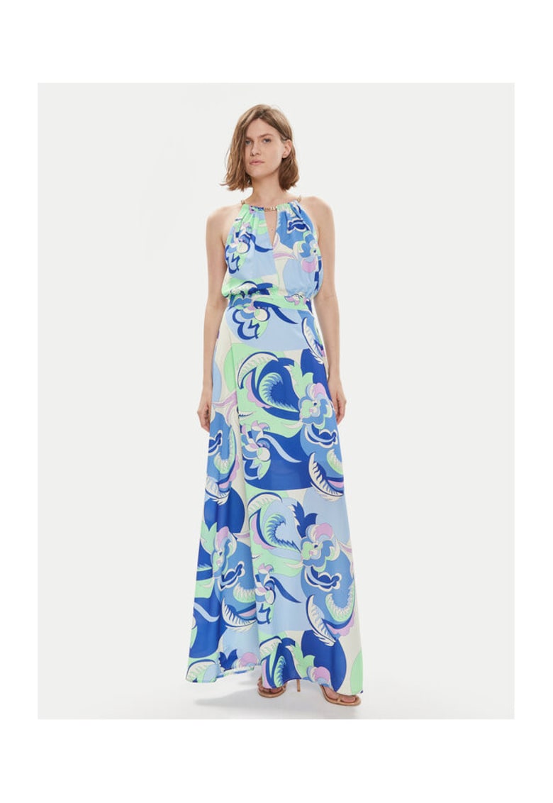 Rochie dama - 303693084 - Poliester - Albastru - Albastru