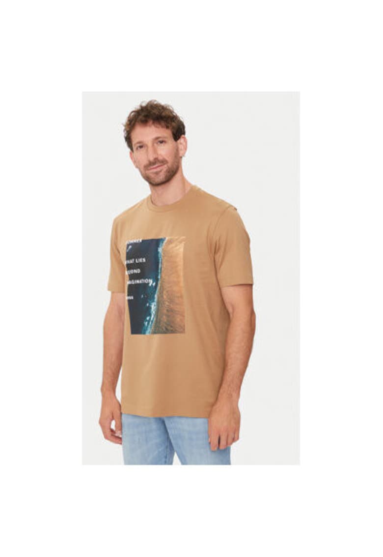 Tricou barbati -  303674298 - Bumbac - Bej