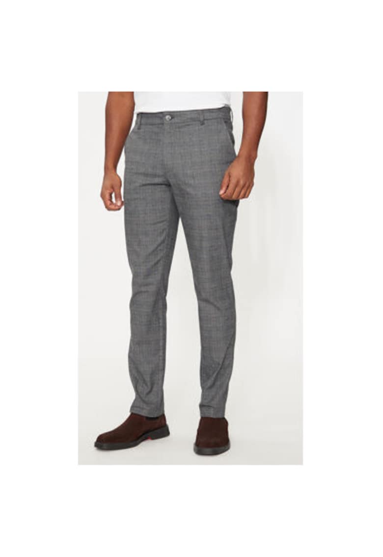 Pantaloni Barbati - 304695056 - Bumbac - Poliester - Gri - Gri
