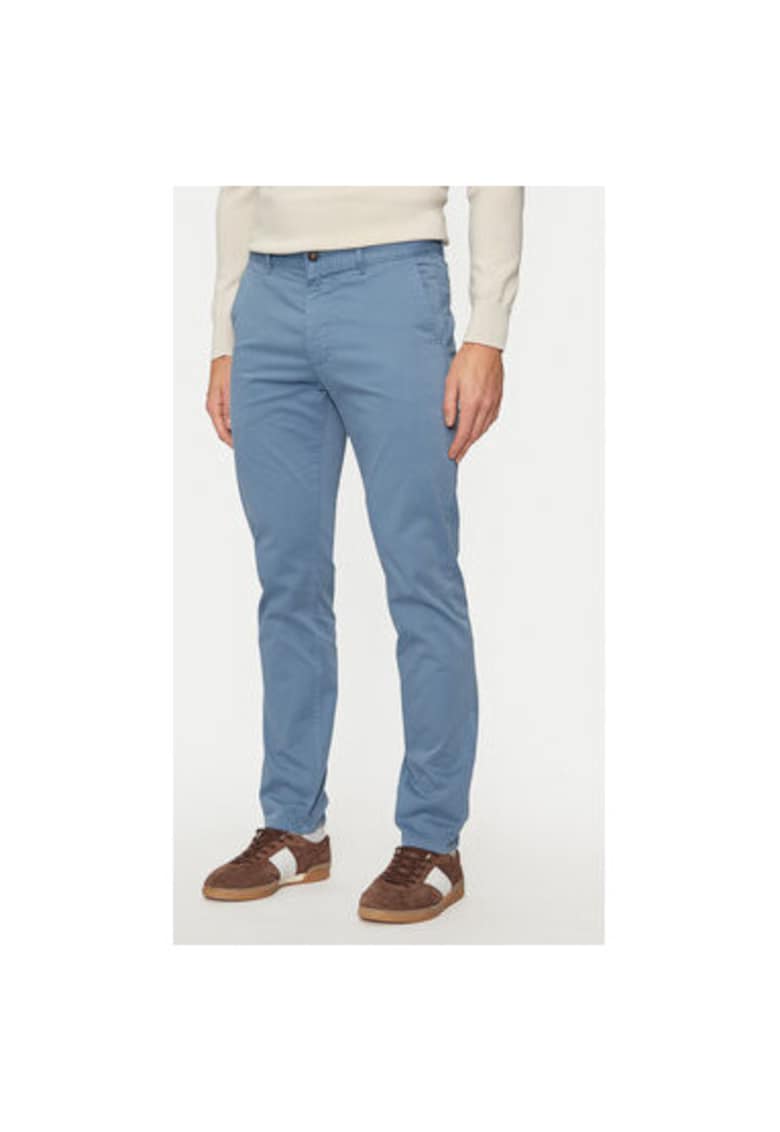 Pantaloni Barbati - 304242182 - Bumbac - Elastan - Albastru - Albastru