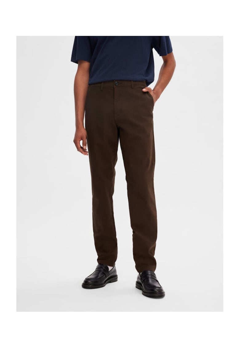 Pantaloni barbati - 302634224 - Bumbac - 43997 - Maro
