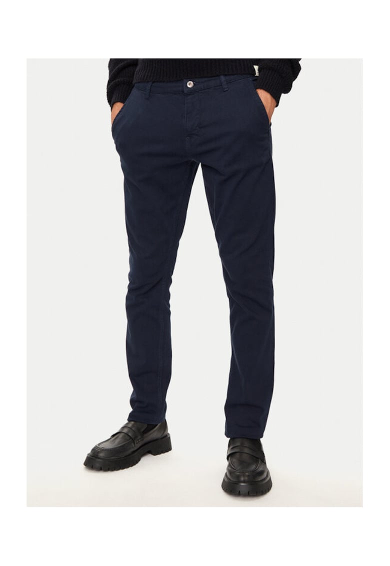 Pantaloni barbati - 304464478 - Bumbac - 46793 - Albastru