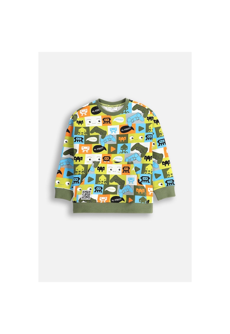 Bluzon cu imprimeu grafic - Multicolor