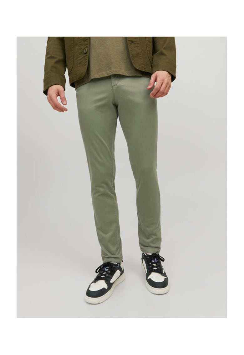 Pantaloni Barbati - Jack Jones - 301838104 - Bumbac - Elastan - W34-L34 US - Verde