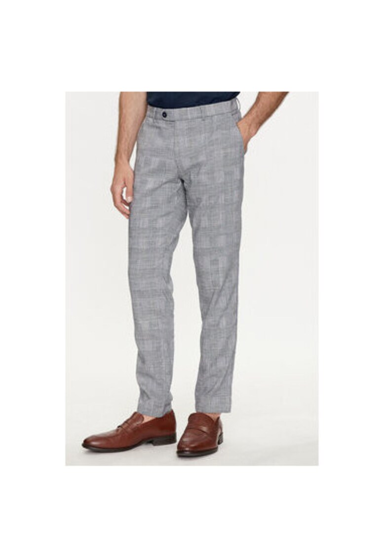 Pantaloni barbati - 303758882 - Lyocell/Poliester - Albastru