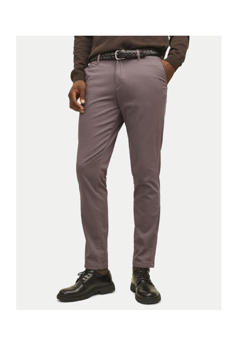 Pantaloni barbati - 304376092 - Bumbac/Bumbac - Maro - Maro