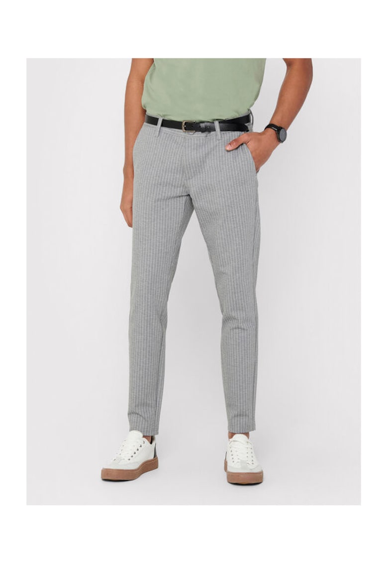 Pantaloni barbati - 208502894 - Gri - Gri