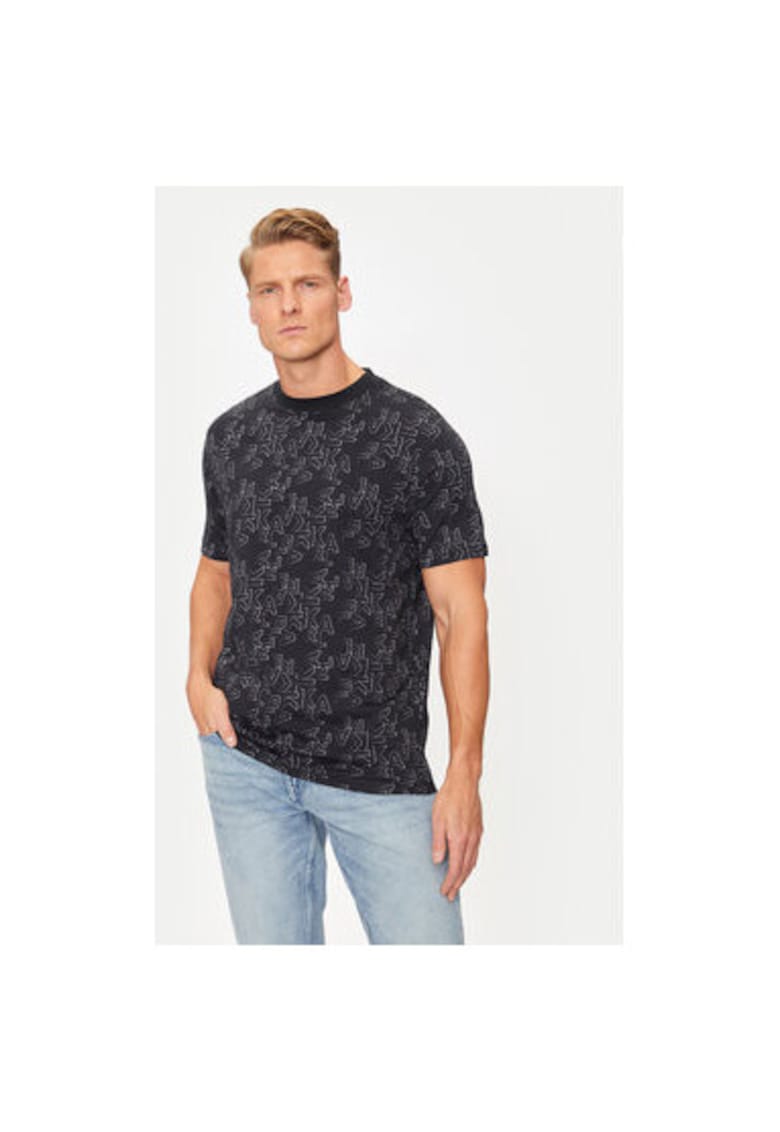 Tricou barbati - 304306464 - Bumbac - Negru - Negru