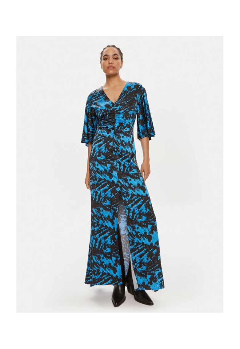 Rochie dama - 304354458 - Viscoza - Albastru - Albastru