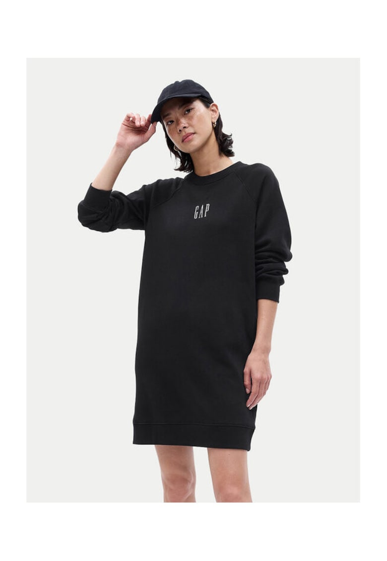 Rochie dama - 303615987 - Bumbac/Poliester - Negru - Negru