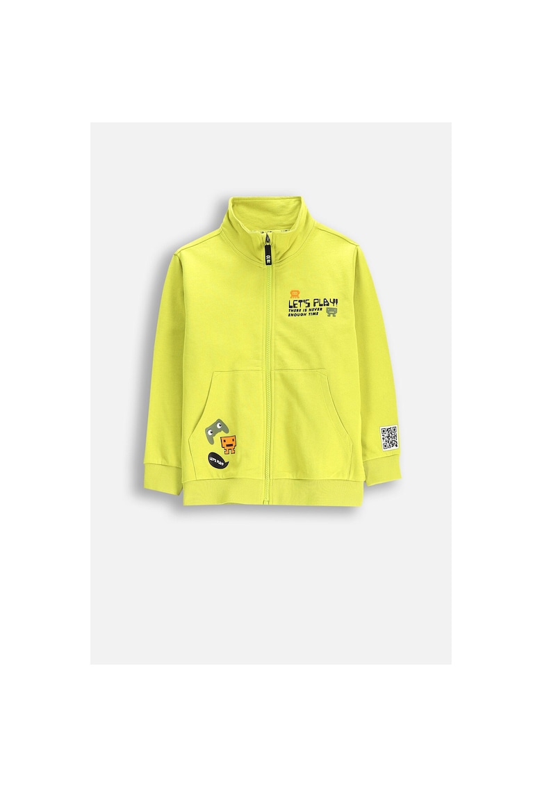 Hanorac copii - bumbac - pentru baieti - galben