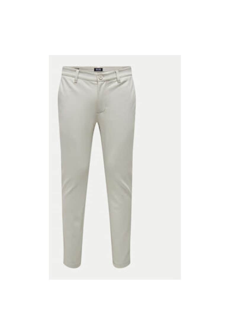Pantaloni barbati - 304695100 - Viscoza/Poliester - Bej