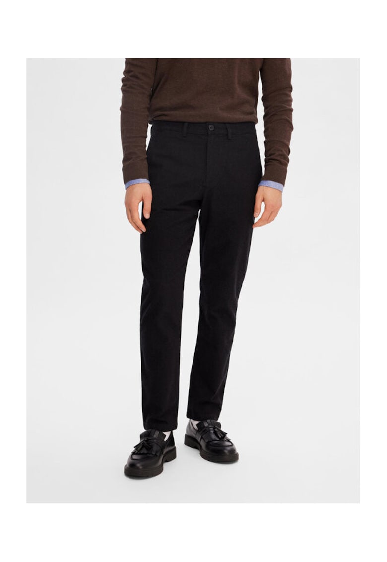 Pantaloni barbati - 302634545 - Bumbac/Poliester reciclat/Bumbac organic - Negru - Negru