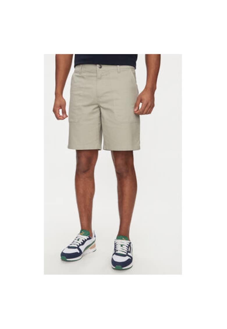 Pantaloni scurti barbati -  303384395 - Bumbac - Gri