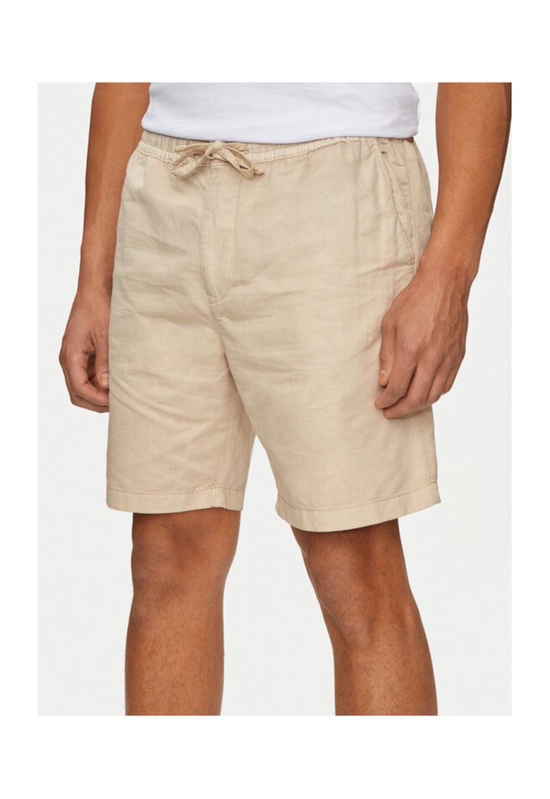 Pantaloni scurti barbati - 303665661 - In/Bumbac - Bej - Bej
