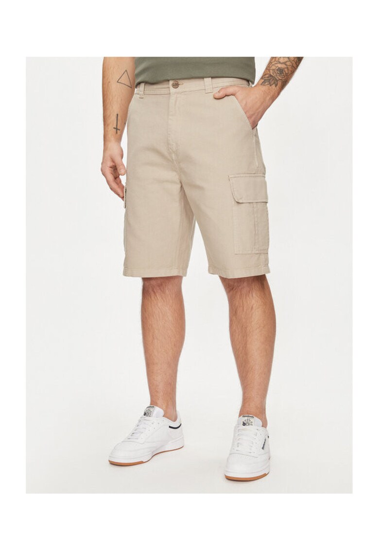 Pantaloni Barbati - 303595791 - Bumbac - Bej - Bej