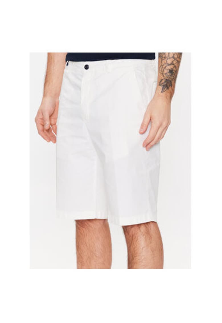 Pantaloni scurti barbati - 302009589 - Bumbac/Nylon - Alb - Alb