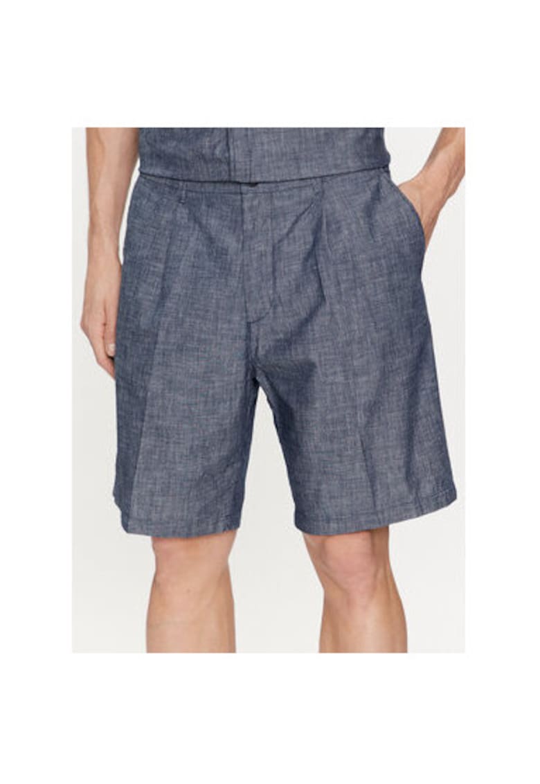 Pantaloni scurti barbati -  303787097 - Bumbac - Albastru