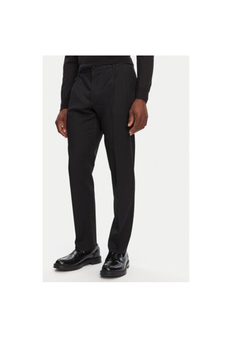 Pantaloni Barbati - 305315168 - Lana - Elastan - Negru - Negru