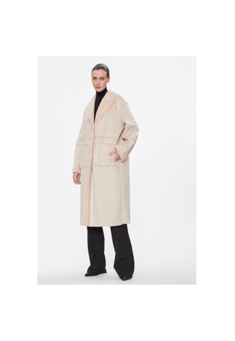 Cojoc dama - 303366360 - Piele ecologica - Bej