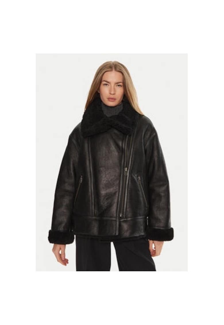 Cojoc dama - 304328138 - Piele naturala - Negru Cojoc dama - 304328138 - Piele naturala - Negru