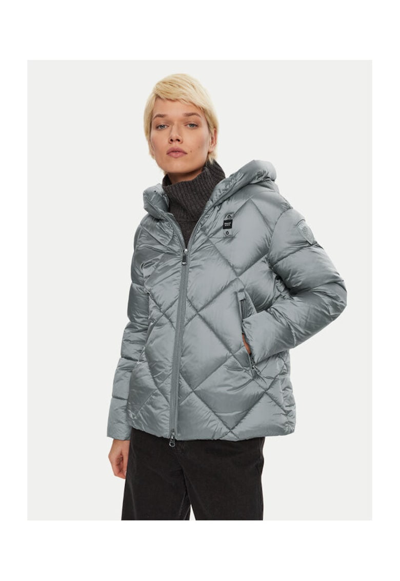 Geaca dama - 304445514 - Poliamida - Gri - Gri