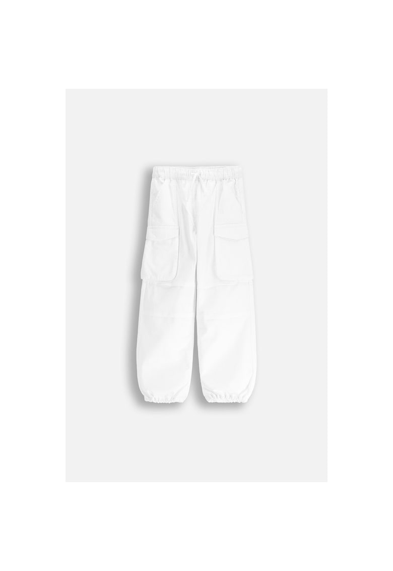 Pantaloni cargo cu insertii elastice