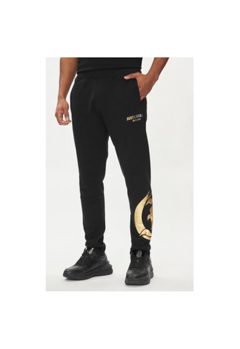 Pantaloni barbati - 303691707 - Bumbac - Negru