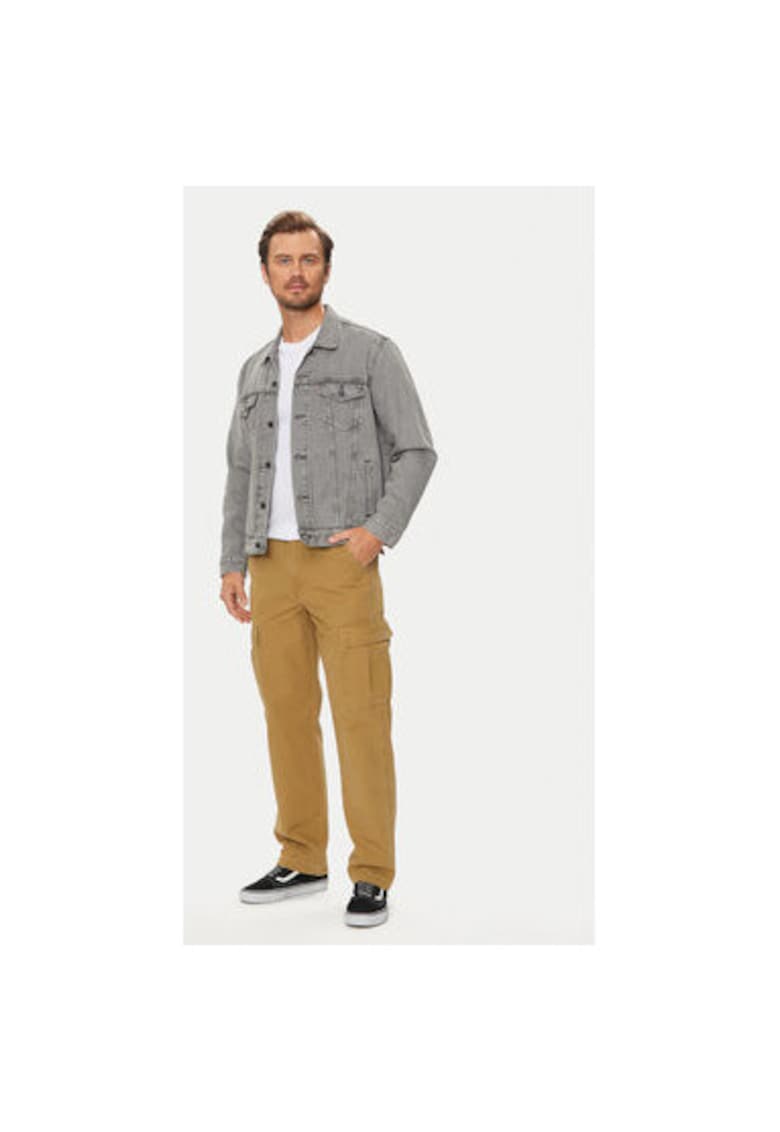 Pantaloni barbati - 304237904 - Bumbac - Bej - Bej