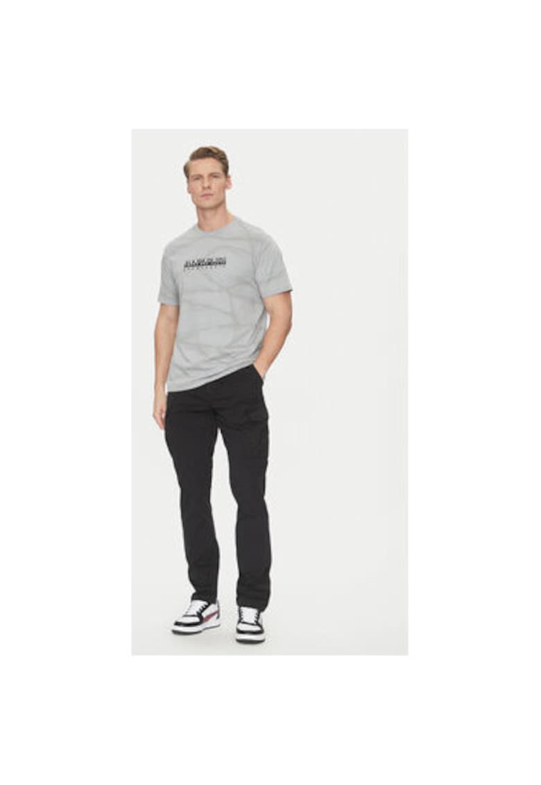 Pantaloni barbati - 305102232 - Bumbac - Gri - Gri