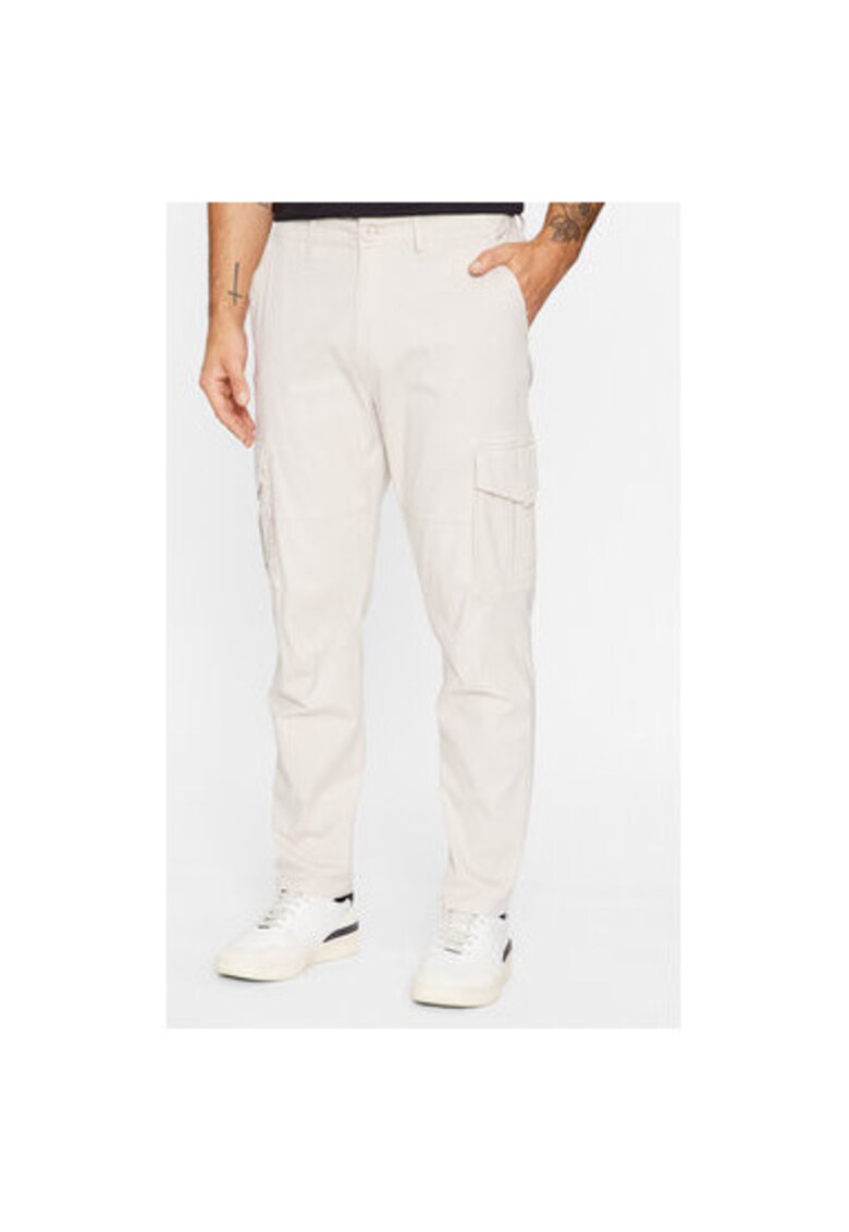 Pantaloni barbati - 302890750 - Bumbac/Bumbac - Bej - Bej
