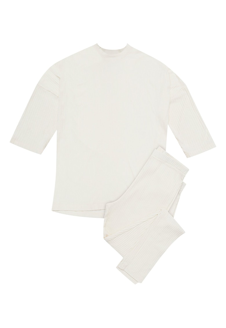 Pijama dama Frau Alb crem