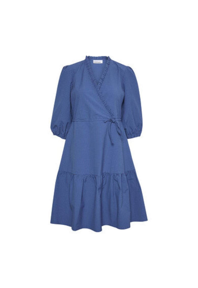 Rochie dama - 301666325 - Bumbac/Poliester - Albastru