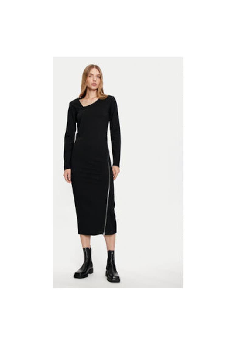 Rochie dama - 304176630 - Viscoza/Poliamida - Negru